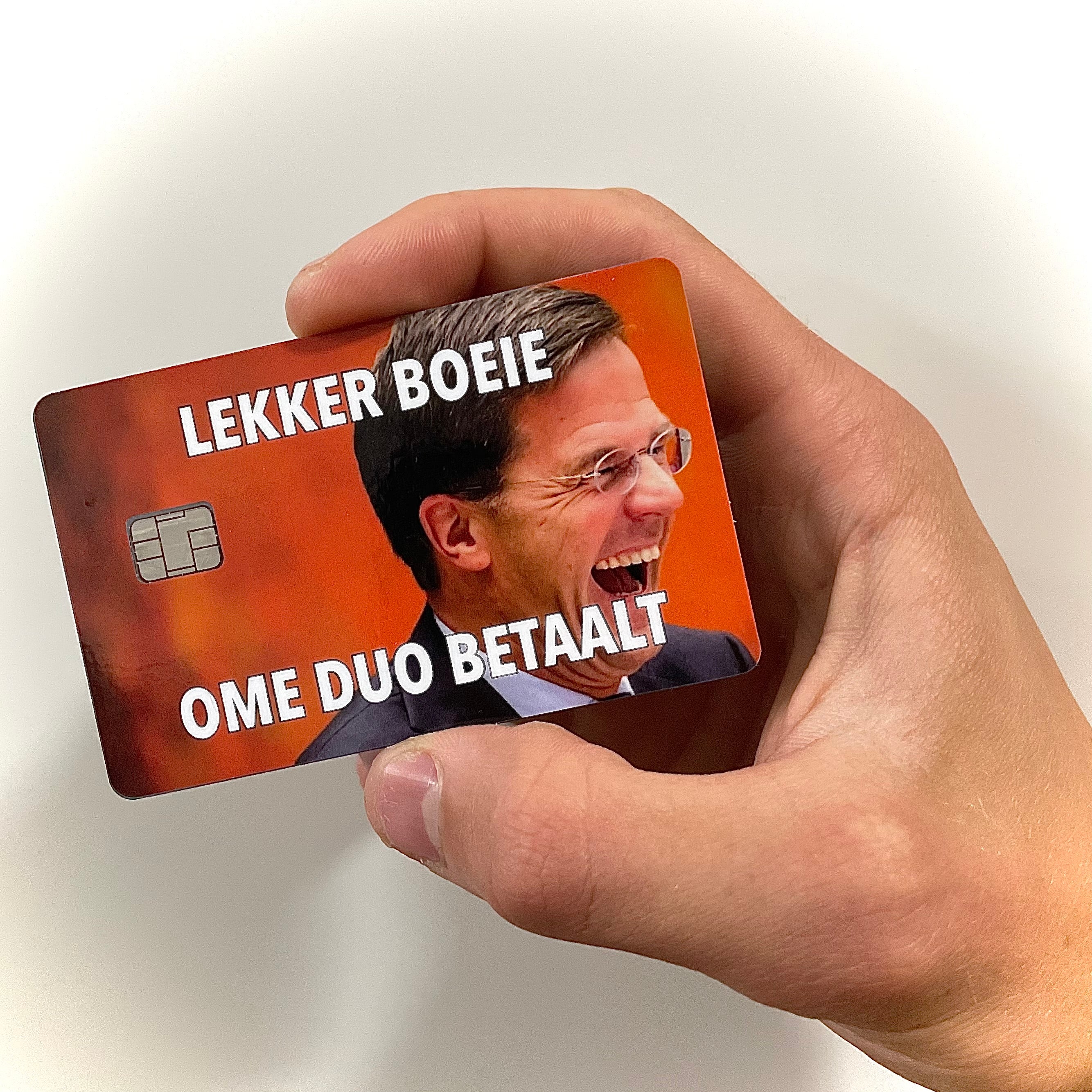 Ome Duo betaalt - Pinpas Sticker